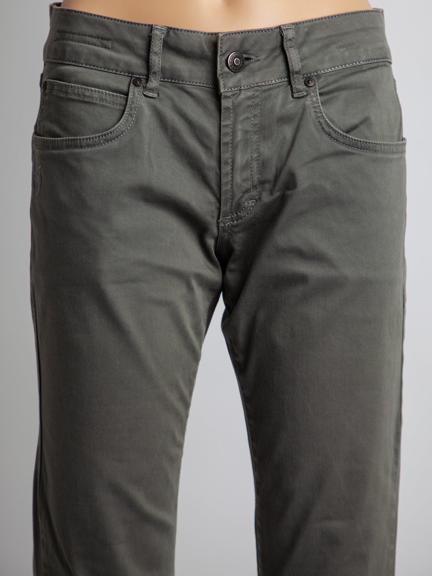 good gf ferre green denim pants size s for women