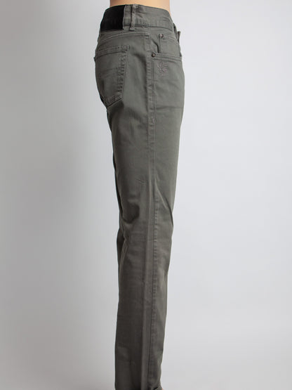 Good GF Ferre Green Denim Pants Size S for Women