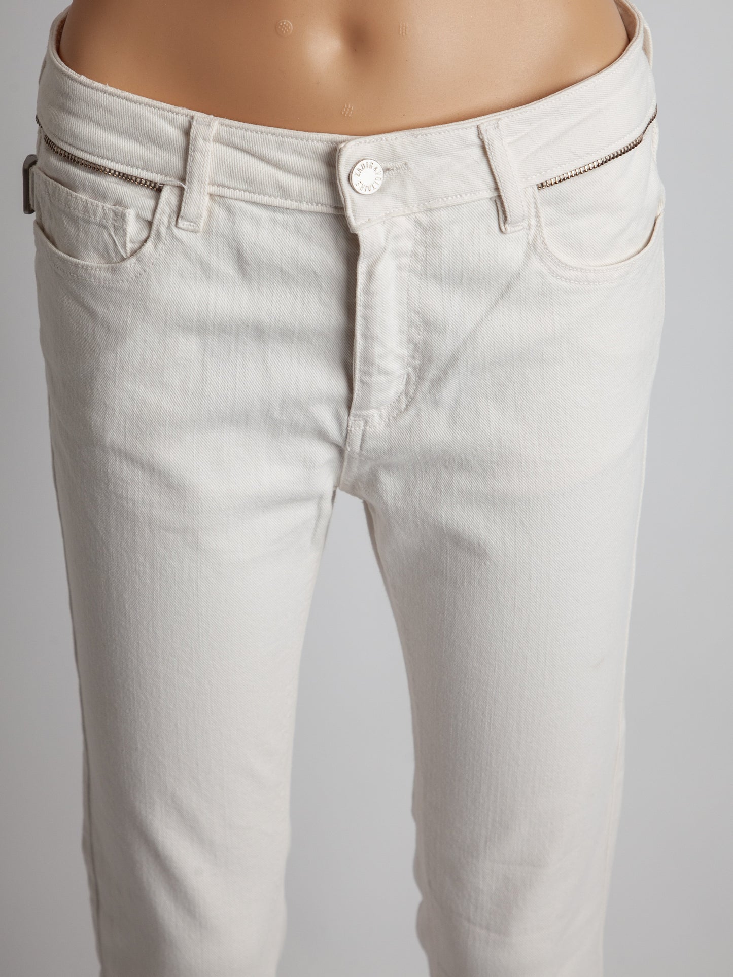 good zadig&voltaire white denim jeans size s women