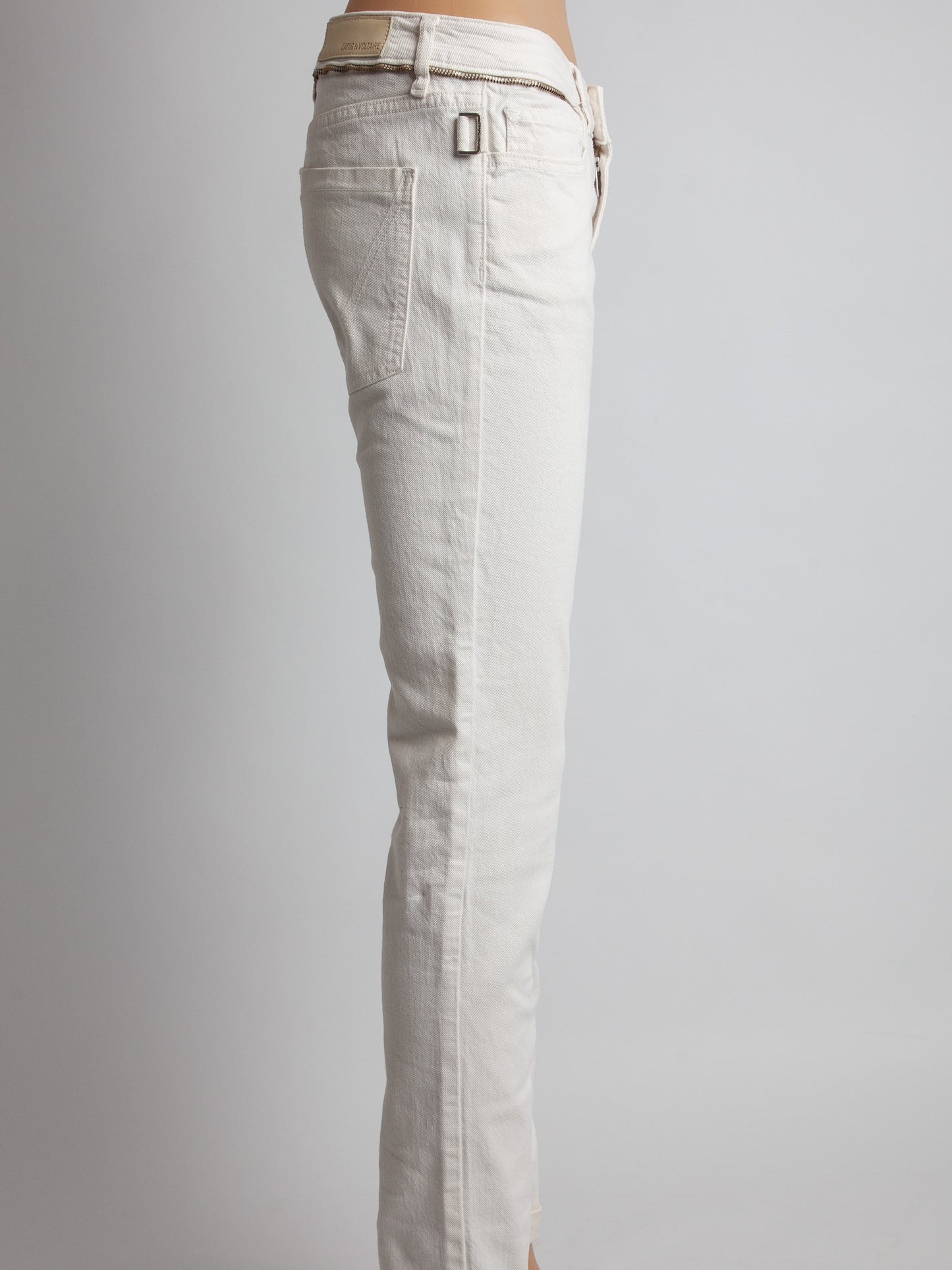 good zadig&voltaire white denim jeans size s women