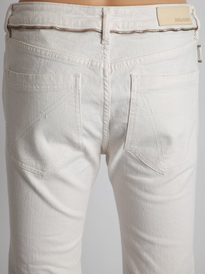 Good Zadig&Voltaire White Denim Jeans Size S Women