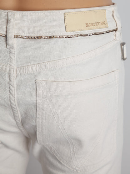Good Zadig&Voltaire White Denim Jeans Size S Women