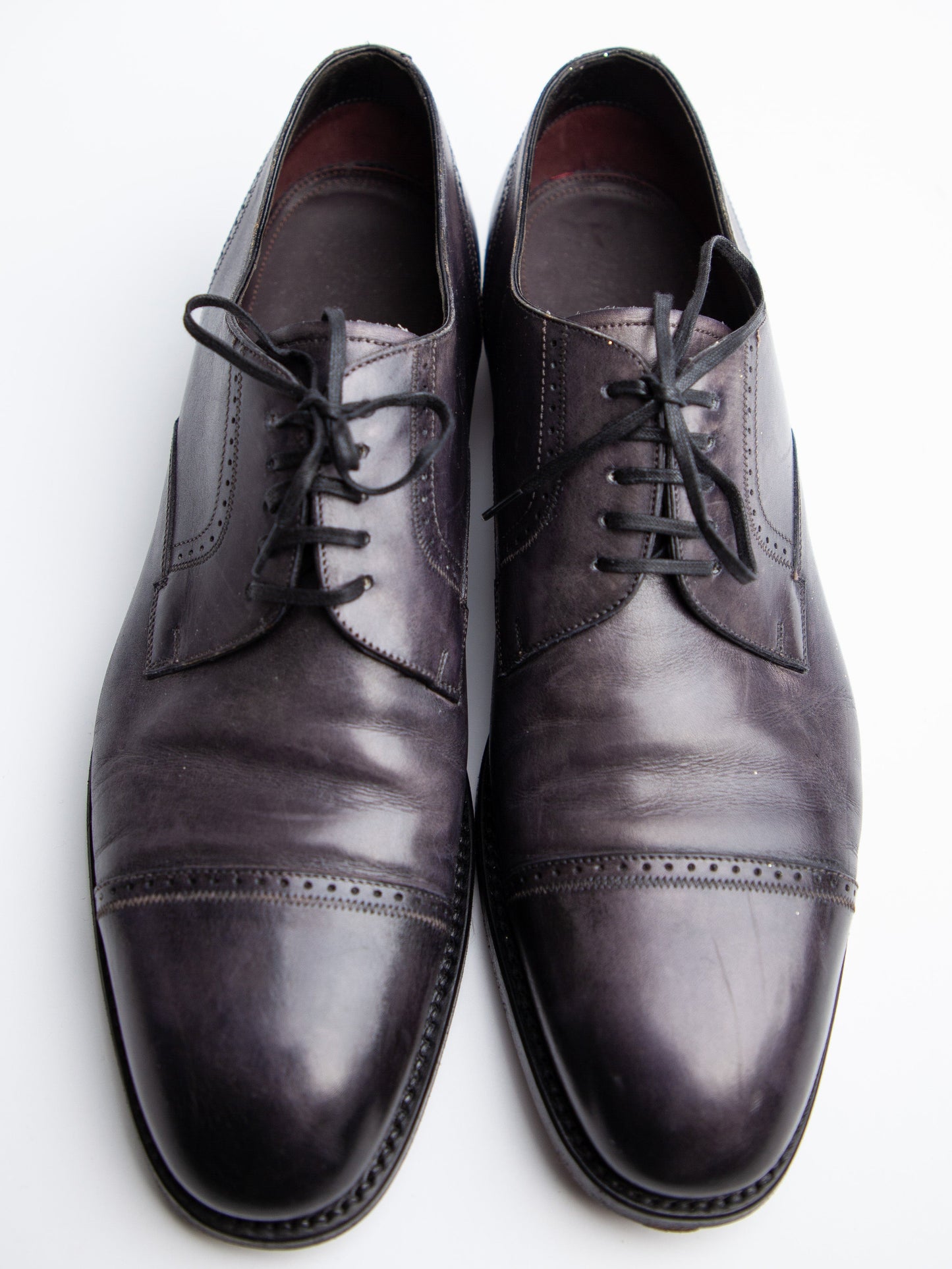 good brioni orange leather dress shoes size 40 for men