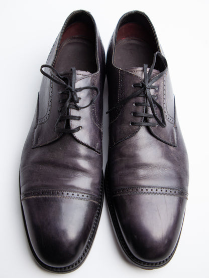 Good BRIONI Orange Leather Dress Shoes Size 40 for Men