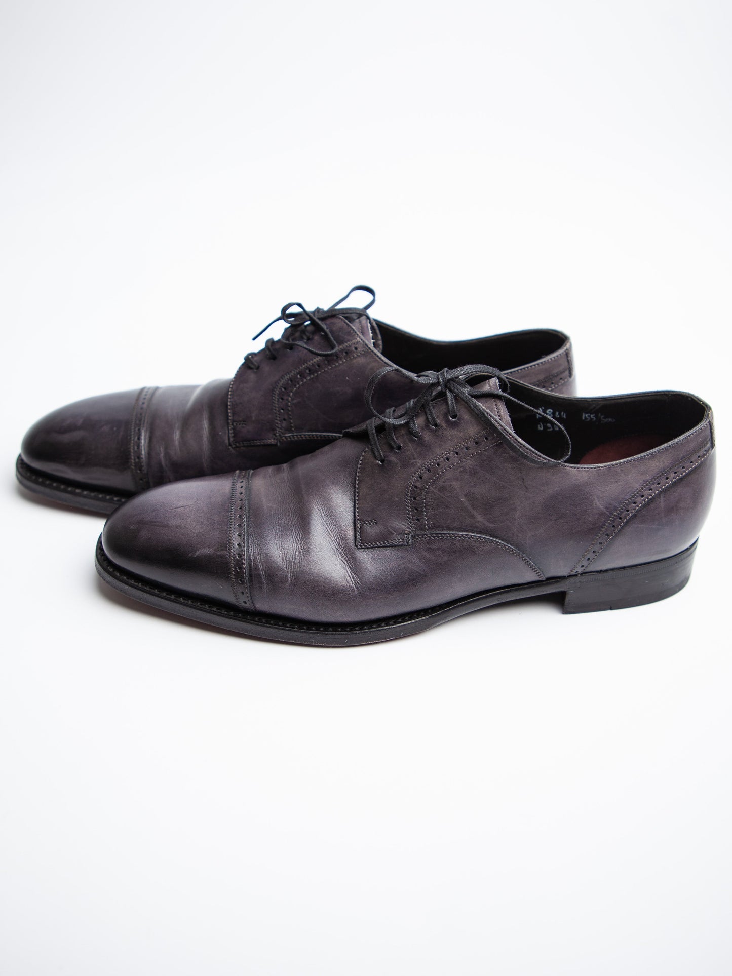 good brioni orange leather dress shoes size 40 for men