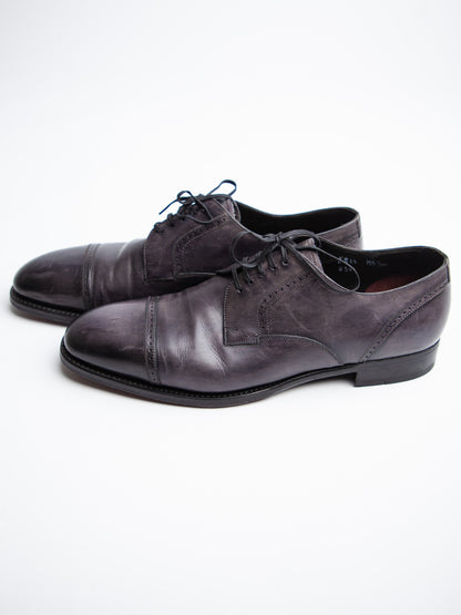 Good BRIONI Orange Leather Dress Shoes Size 40 for Men