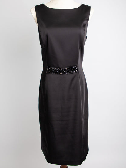NEW Blumarine Black Sleeveless Dress with Beaded Waist