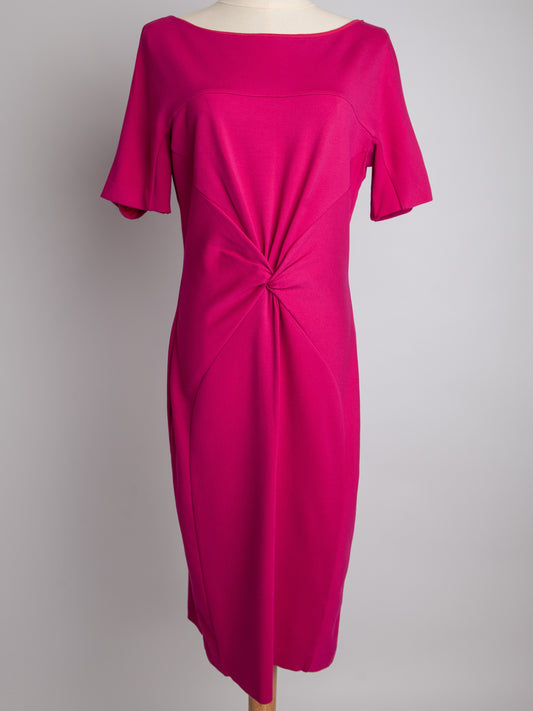 NEW Escada Pink Knee-Length Dress Size M with Twist Detail