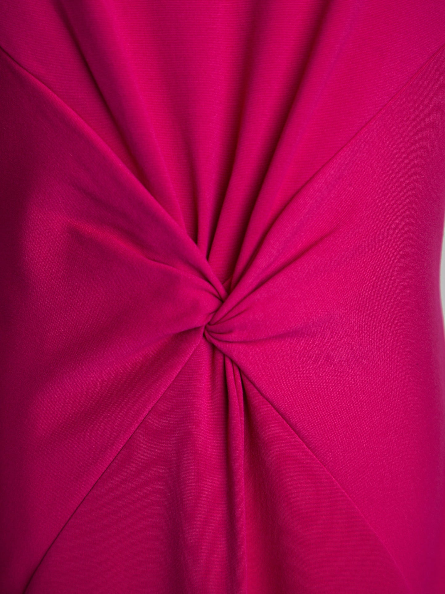 new escada pink knee-length dress size m with twist detail