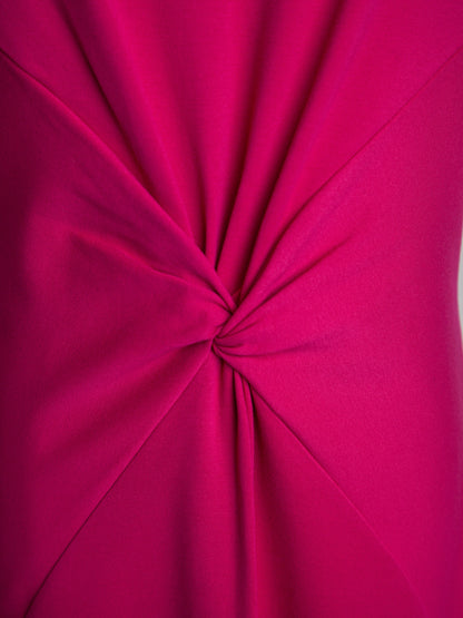 NEW Escada Pink Knee-Length Dress Size M with Twist Detail