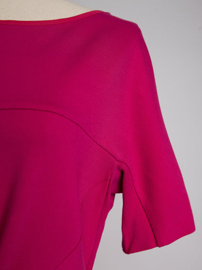 NEW Escada Pink Knee-Length Dress Size M with Twist Detail