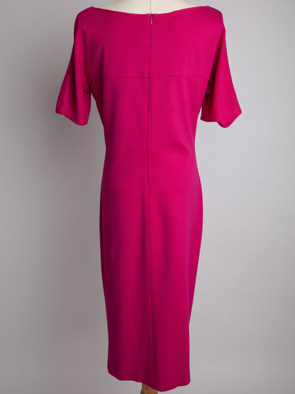 NEW Escada Pink Knee-Length Dress Size M with Twist Detail