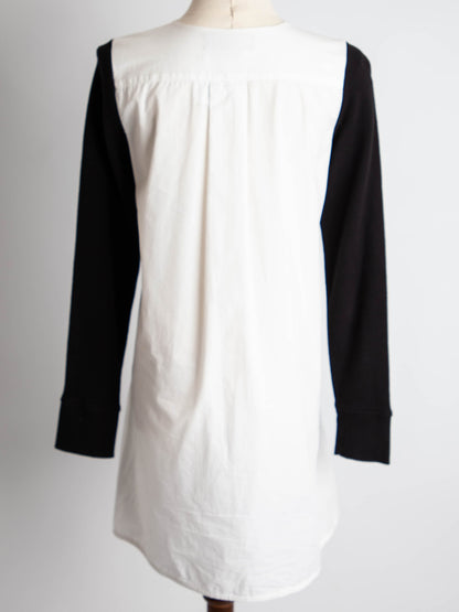 Good DKNY Black & White Long-Sleeved Dress Size XS Women