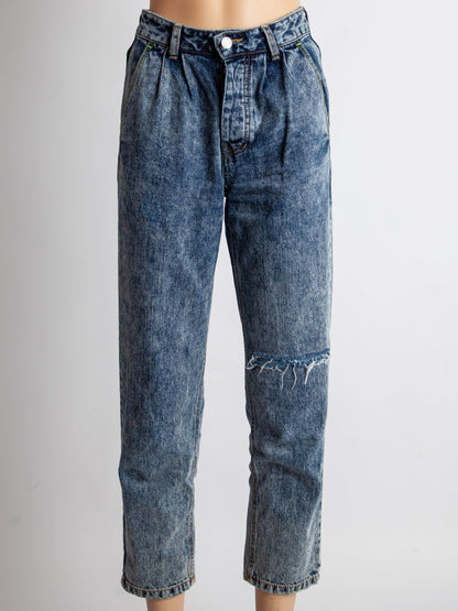 Excellent SJYP Blue High-Waisted Denim Jeans Size XS