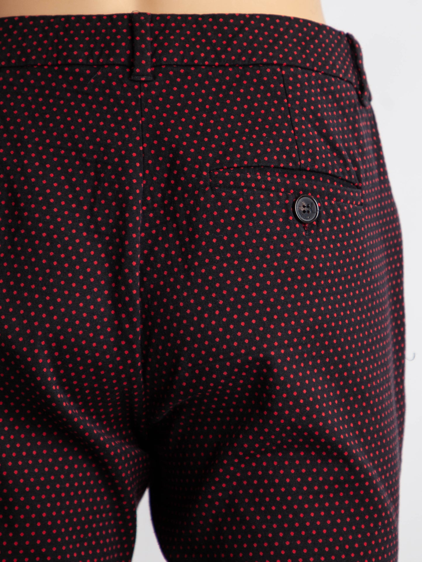 excellent marella slim-fit polka dot nylon pants in combined colors