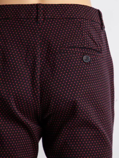 Excellent Marella Slim-Fit Polka Dot Nylon Pants in Combined Colors