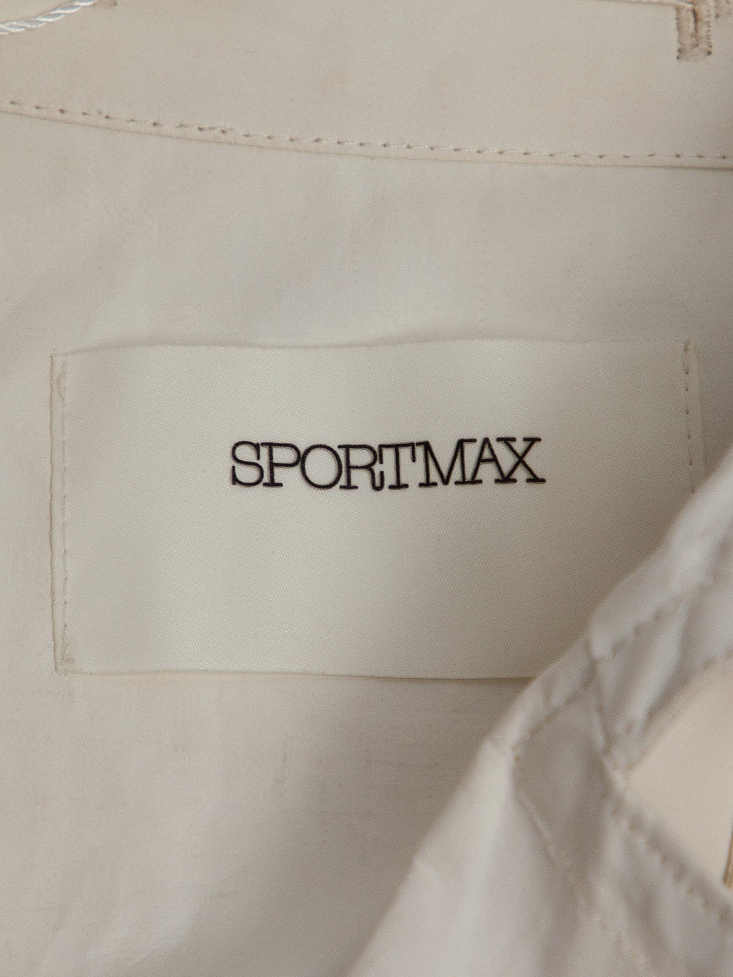 good sportmax white short sleeve trench coat size xxs
