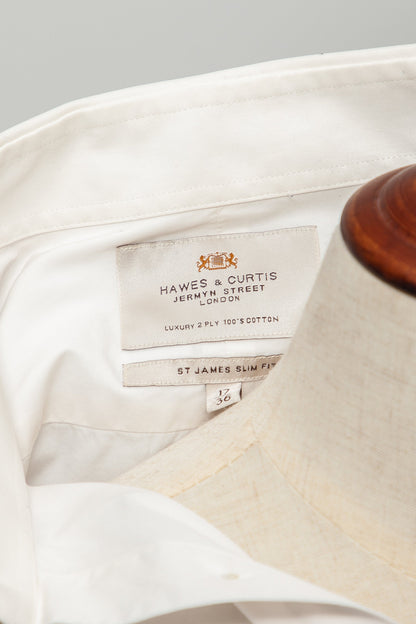 Hawes & Curtis White Cotton Dress Shirt XL Good Condition