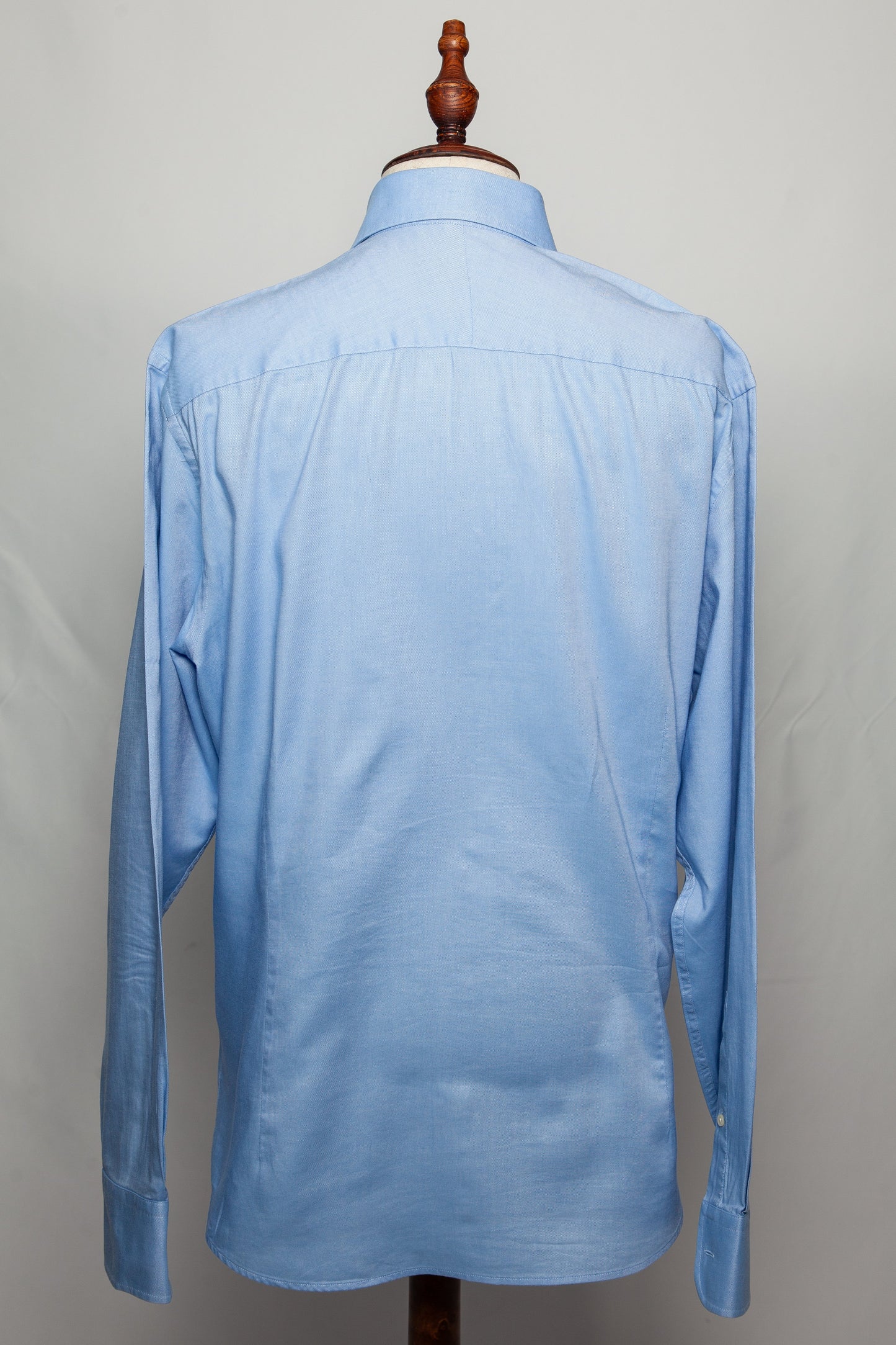 hackett light blue cotton dress shirt men size l - good condition
