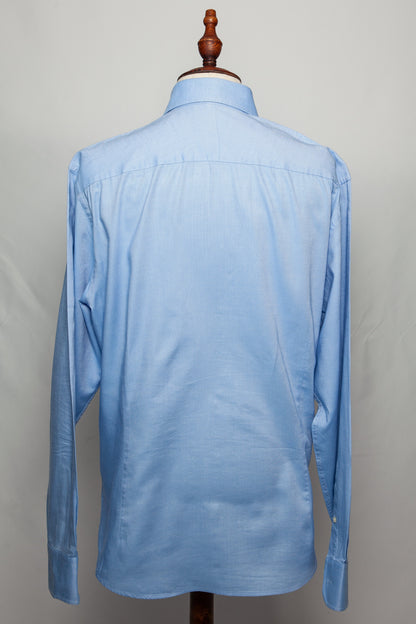 Hackett Light Blue Cotton Dress Shirt Men Size L - Good Condition