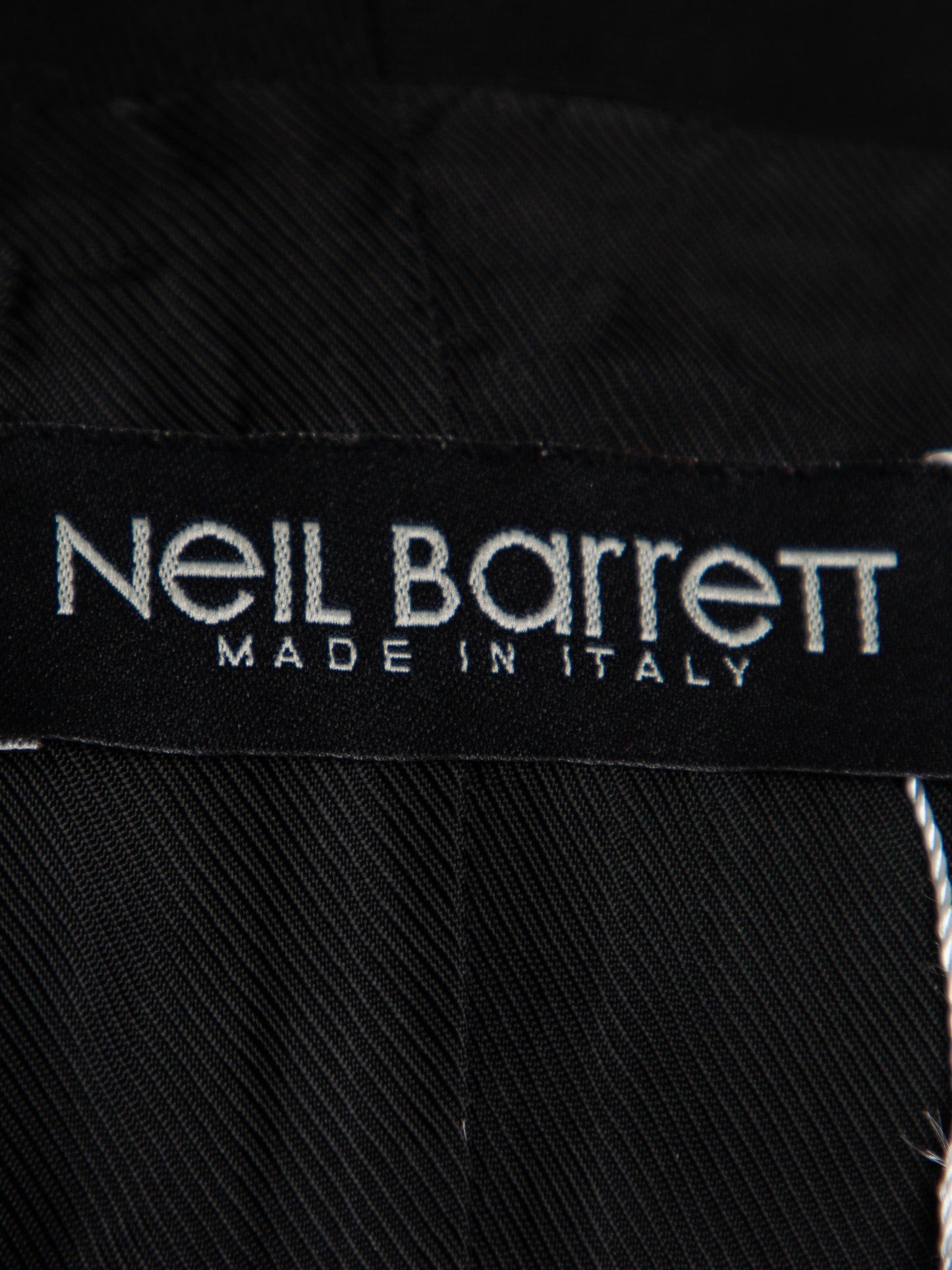 good neil barrett black wool gabardine women’s vest with pockets