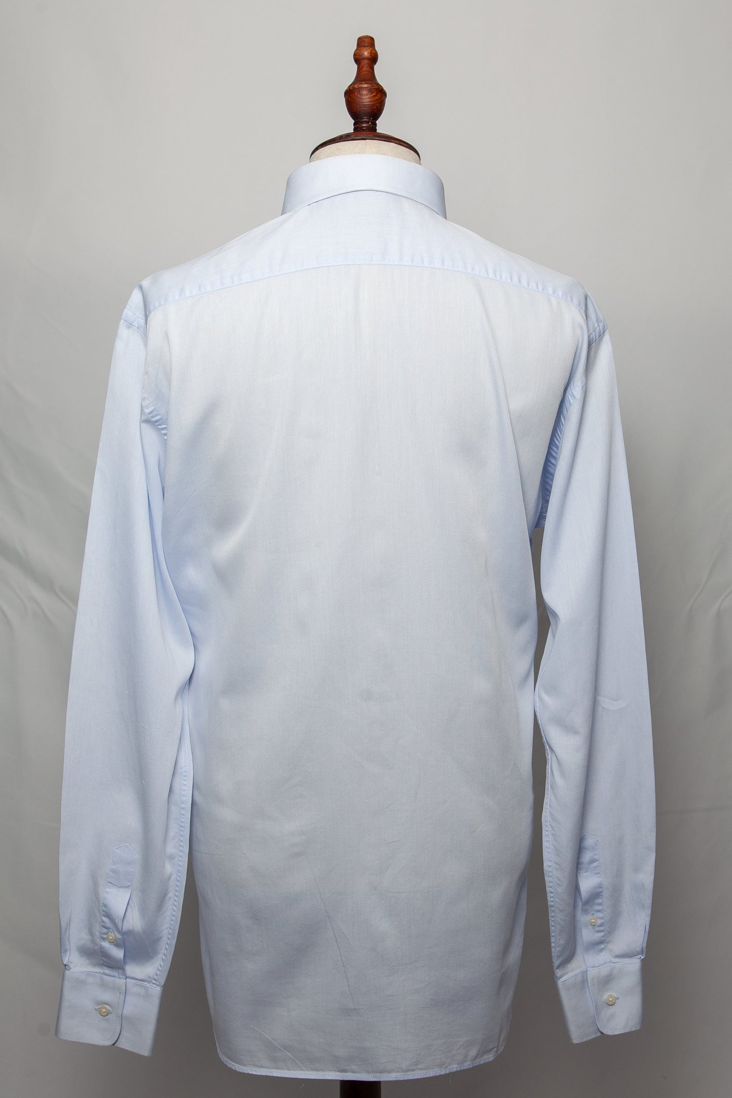 good mr lanidor blue cotton dress shirt size xl for men