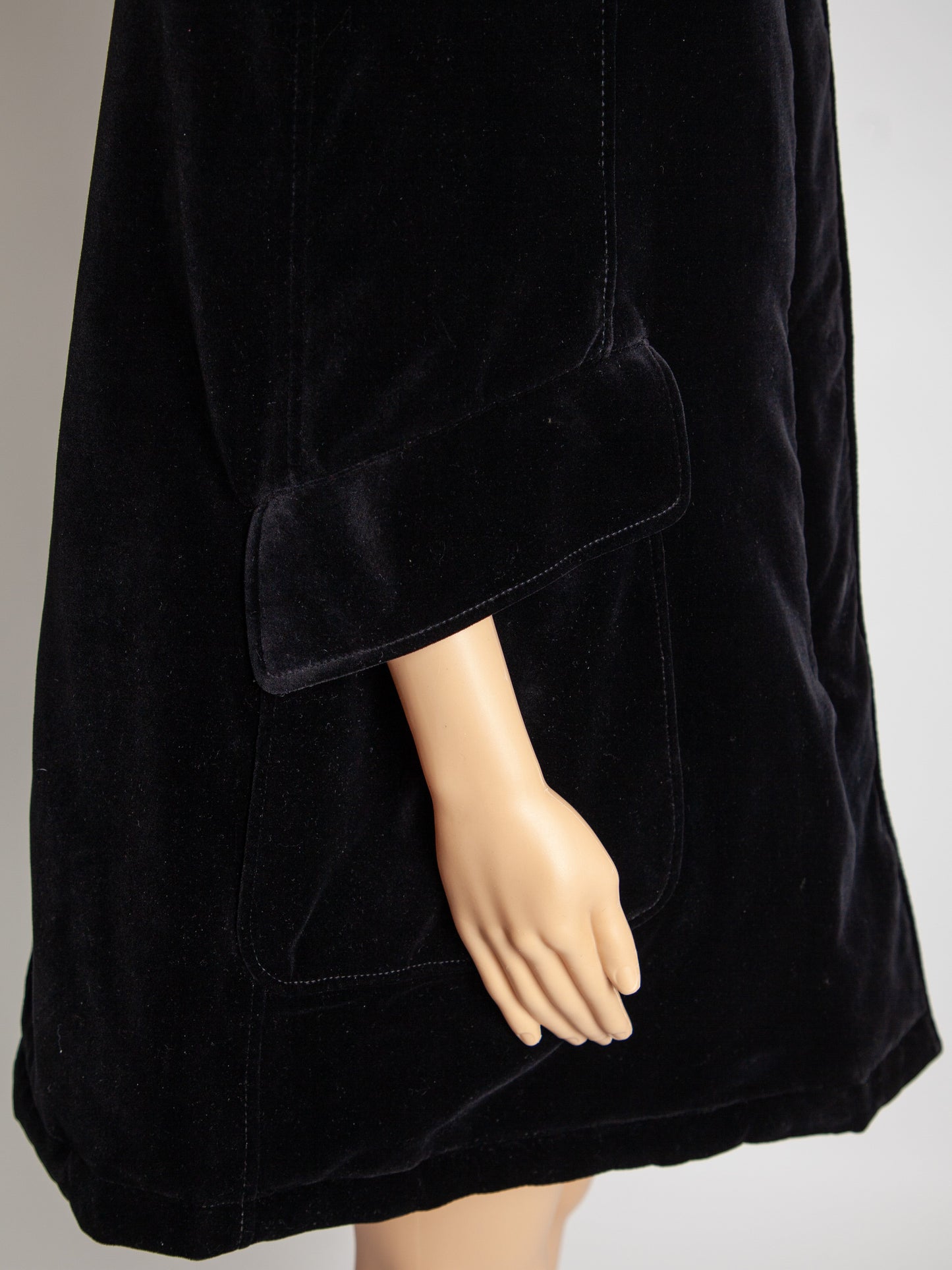 prada black hooded cape coat soft viscose women’s good condition