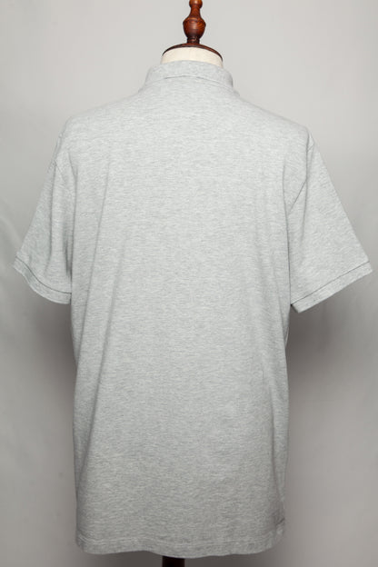 Good Burberry Gray Polo Shirt Cotton XXL Men Short Sleeve