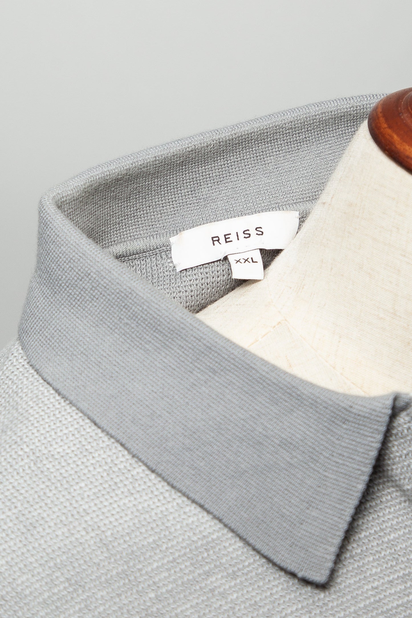 good condition reiss gray cashmere knit sweater size xxl