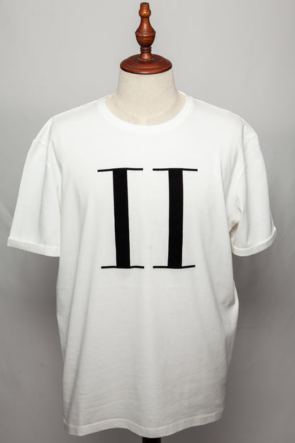 NEW William Men's XXL White Cotton T-Shirt with Colorful Pattern
