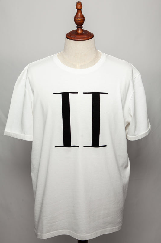 NEW William Men's XXL White Cotton T-Shirt with Colorful Pattern