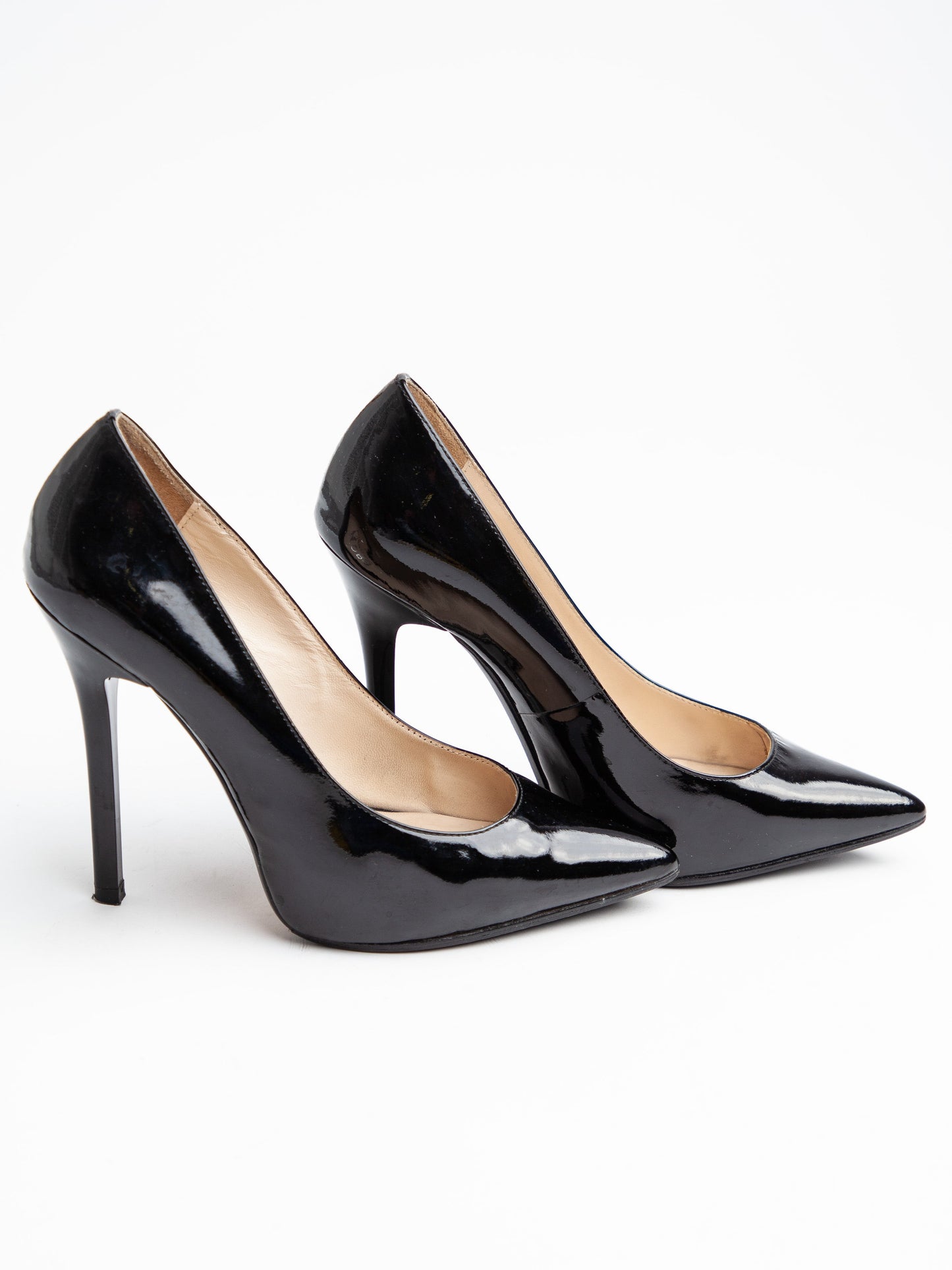 average michael kors black high-heeled pumps size 37 lacquer