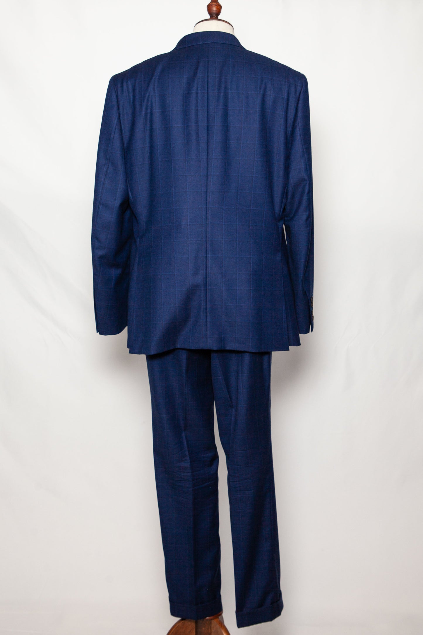 good hackett blue cashmere wool suit jacket & pants size xl