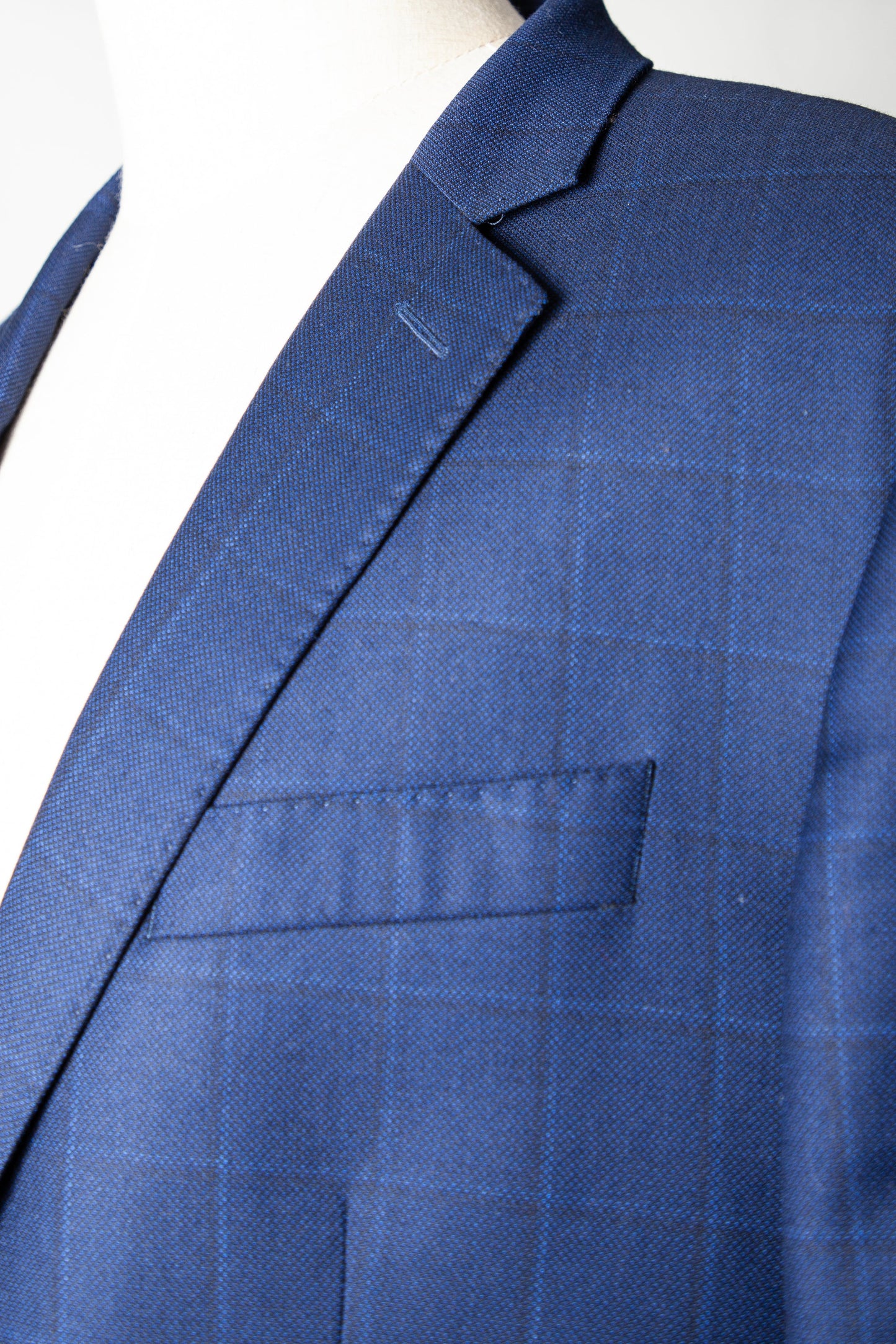 good hackett blue cashmere wool suit jacket & pants size xl