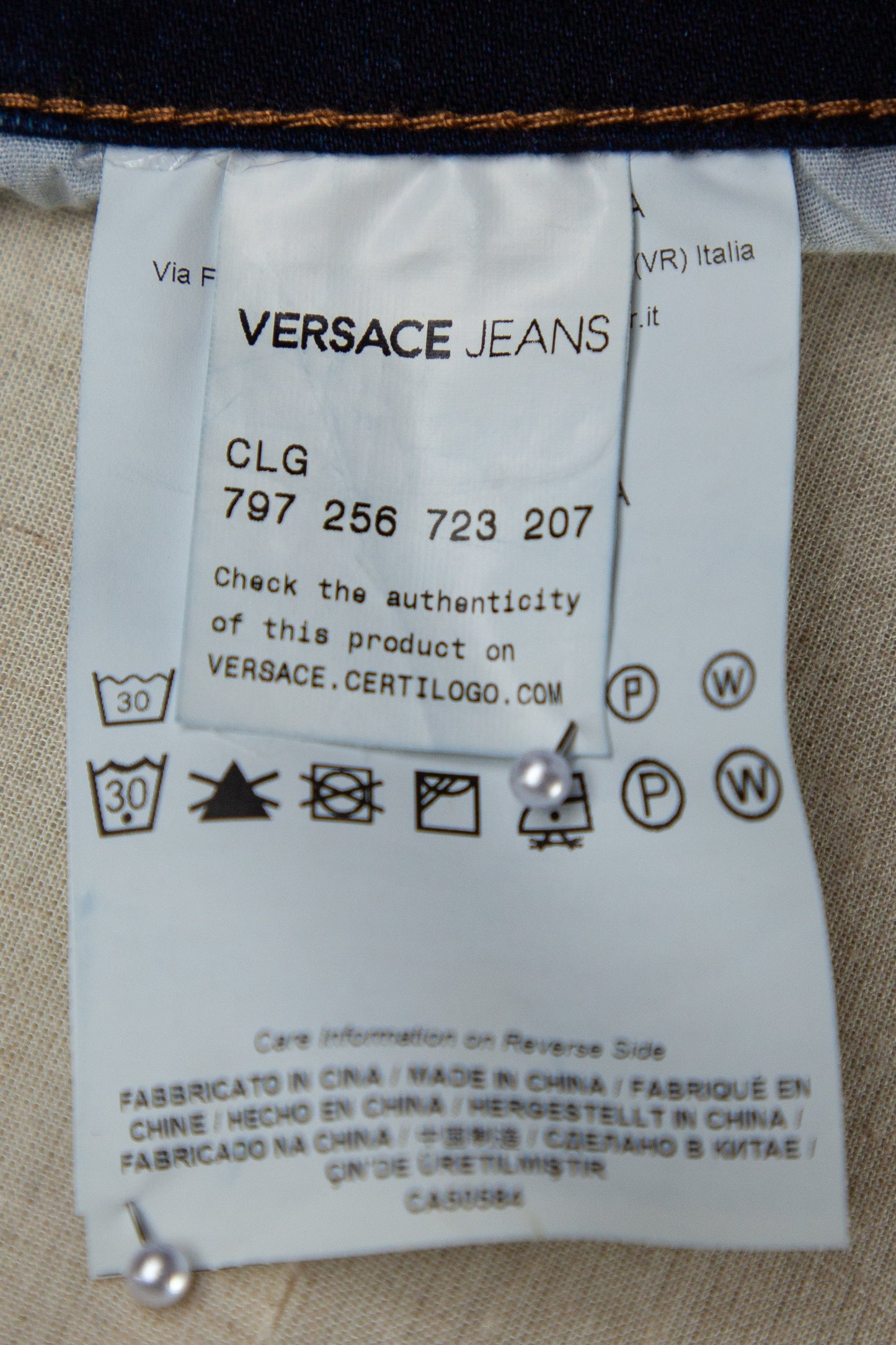 perfect versace jeans blue cotton natural size xs for men