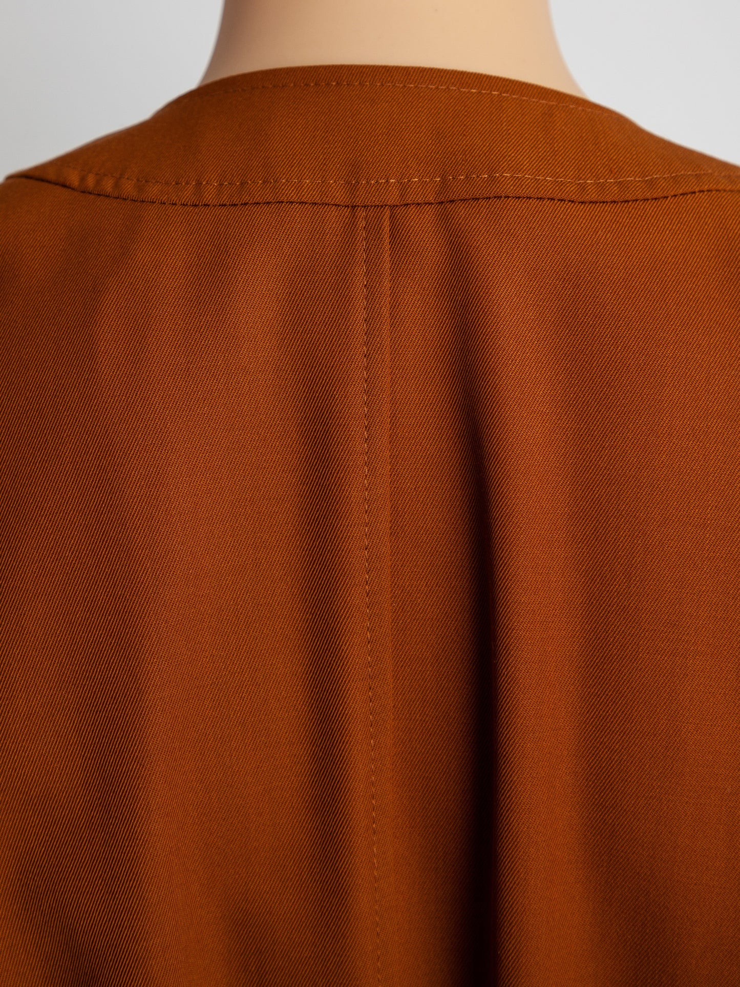 sportmax rust cotton button-down dress with belt size m