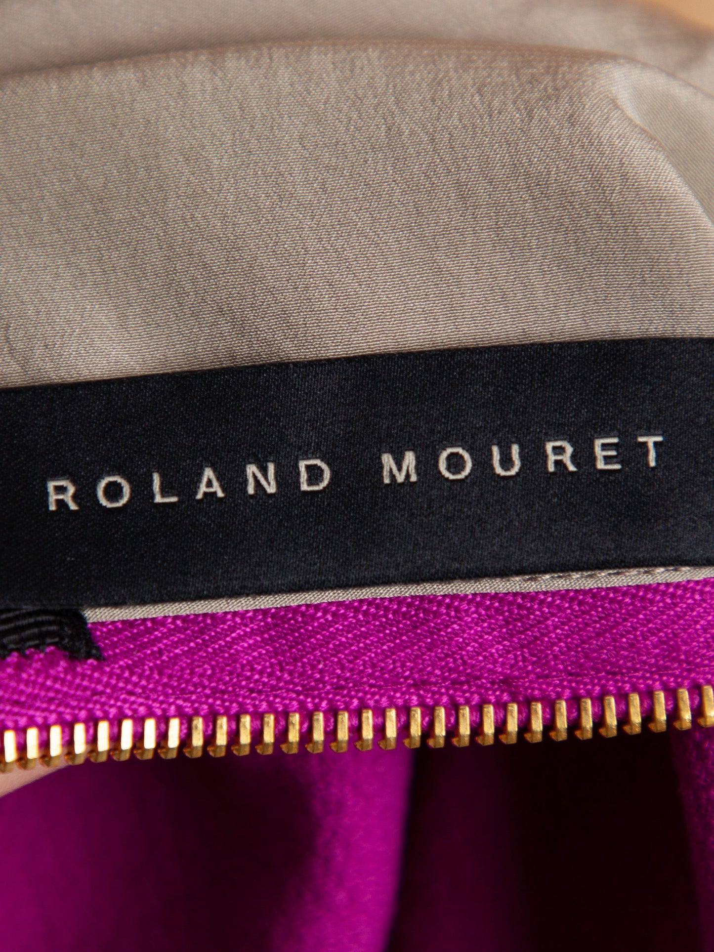roland mouret purple knee-length skirt size m cashmere wool