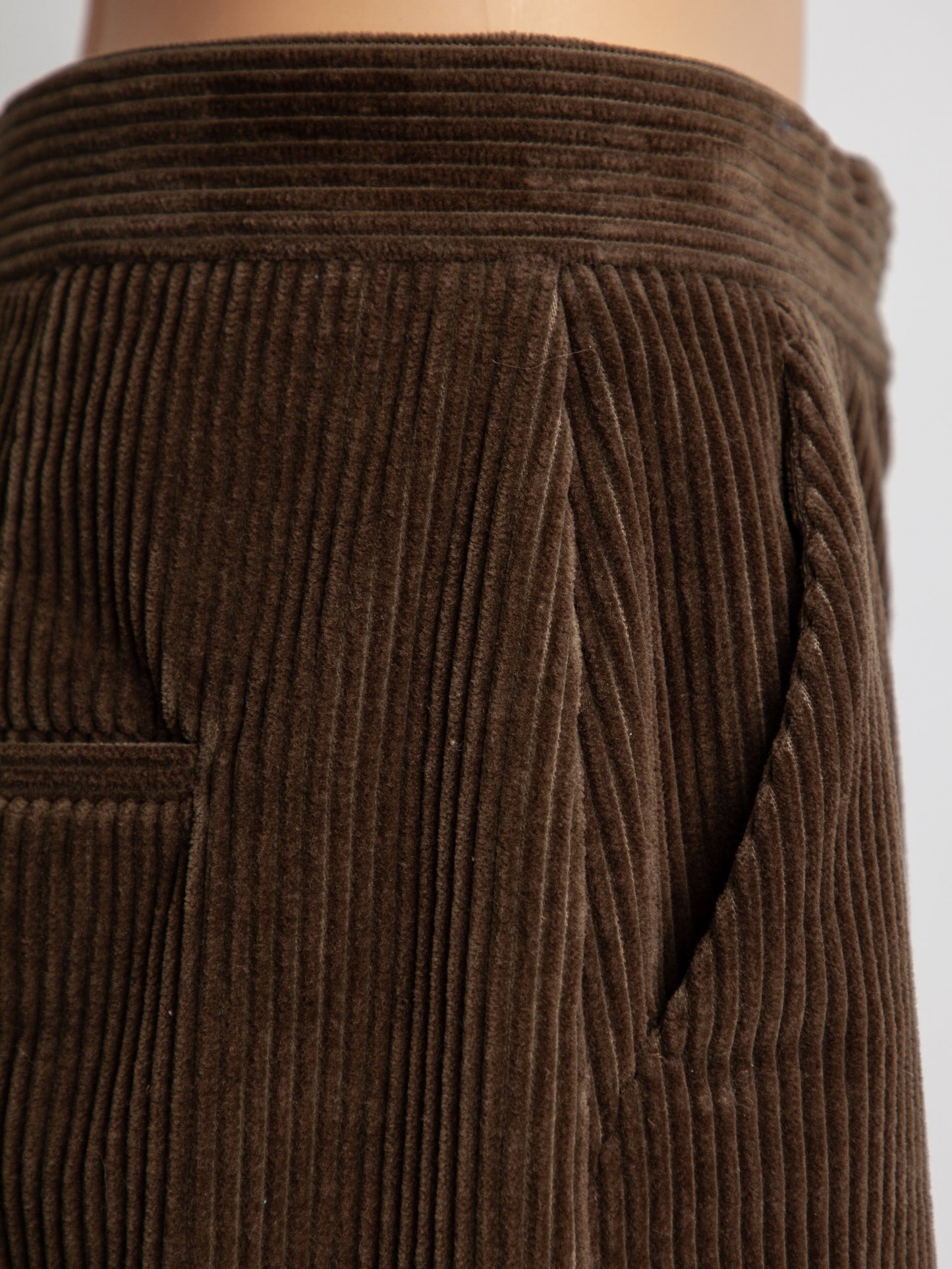 max mara green cotton natural skirt size m - good condition