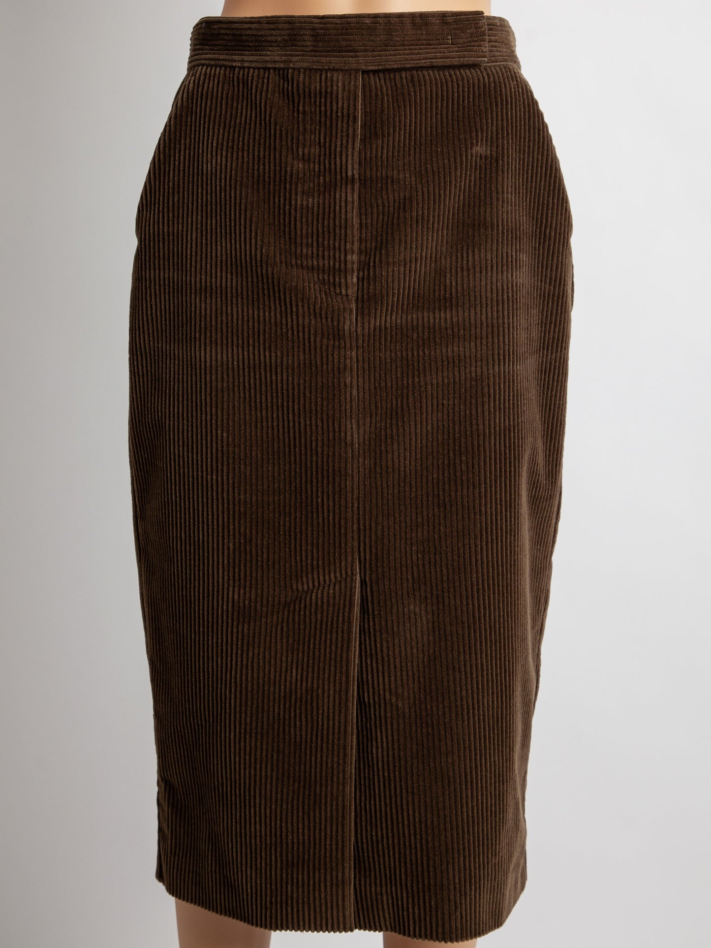 max mara green cotton natural skirt size m - good condition