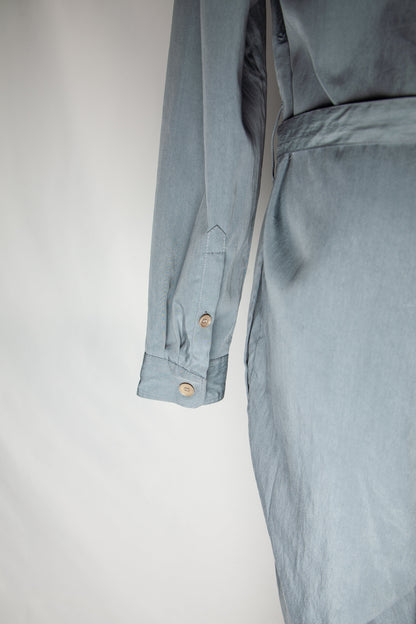 NEW Burberry Gray Silk Jumpsuit Women Size M
