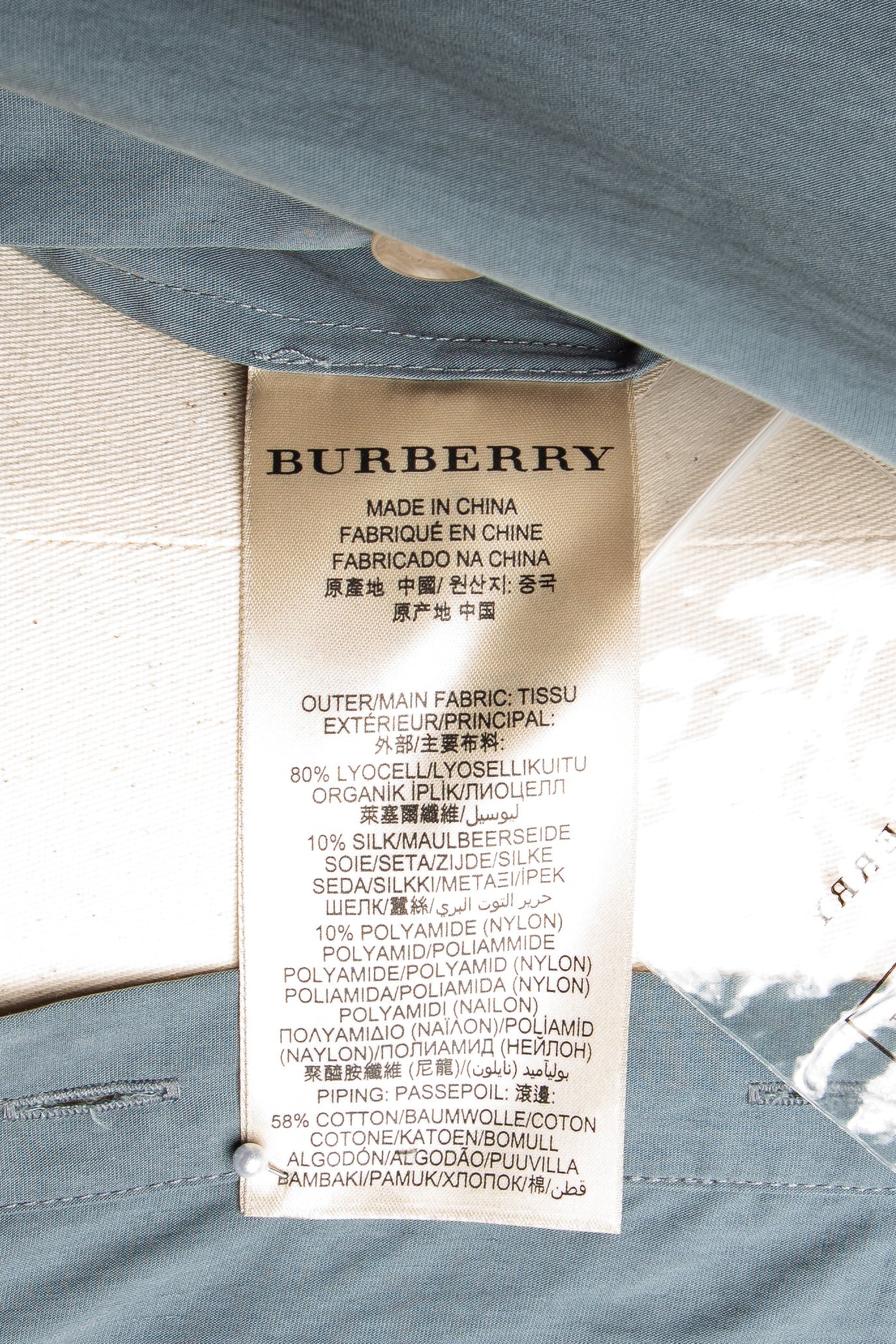 new burberry gray silk jumpsuit women size m