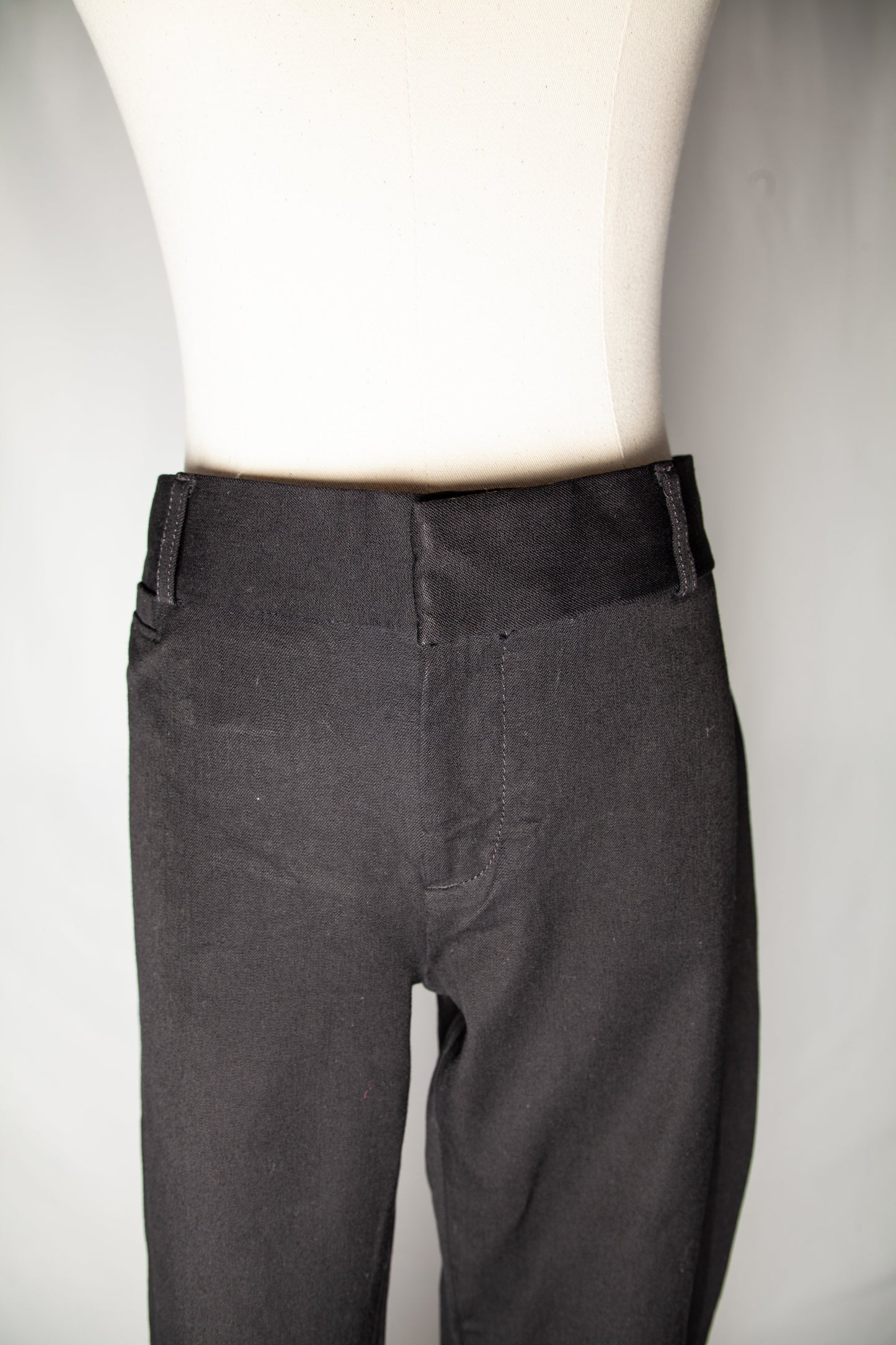 good banana republic black tailored pants women viscose size unknown