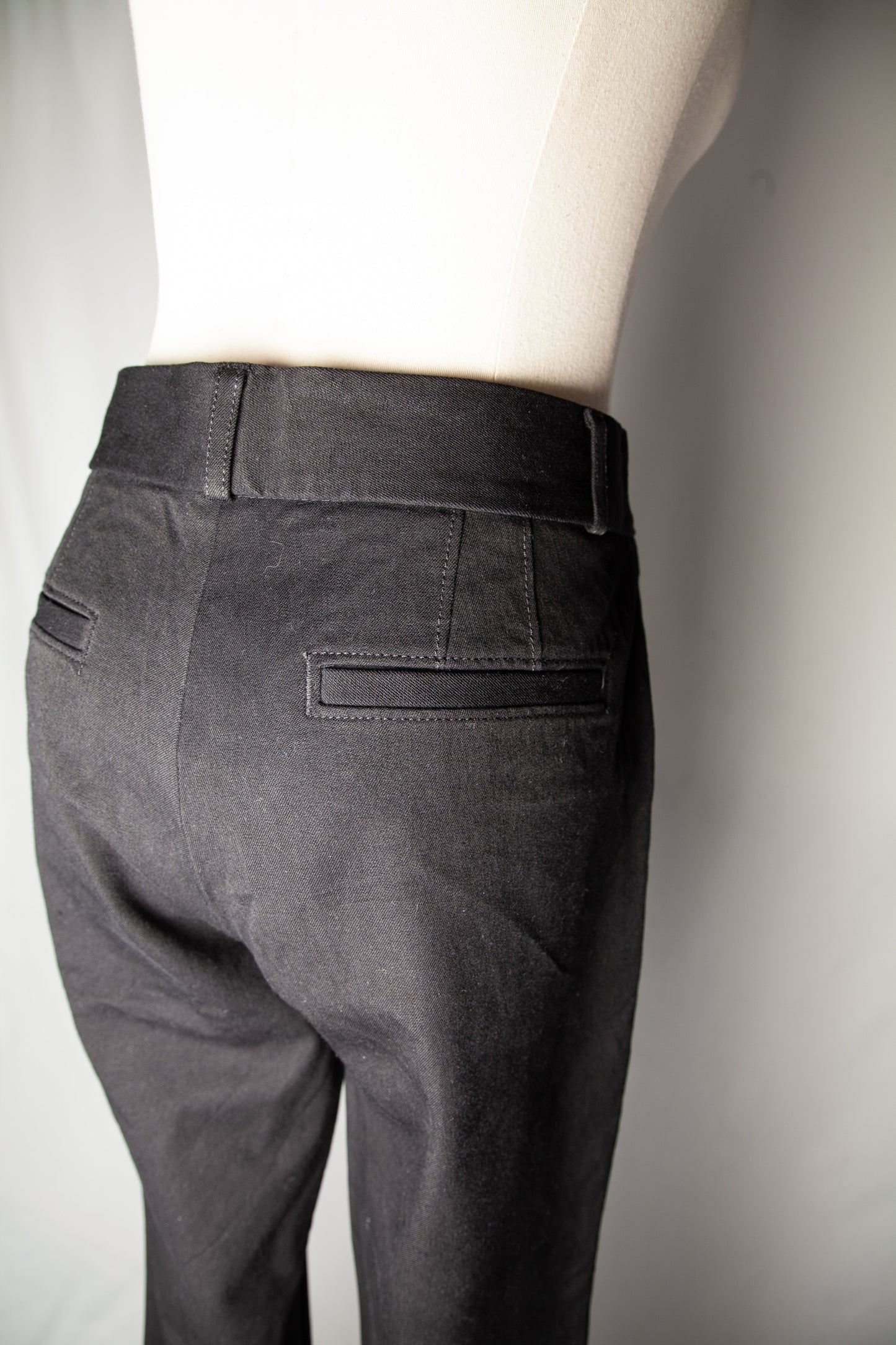 good banana republic black tailored pants women viscose size unknown