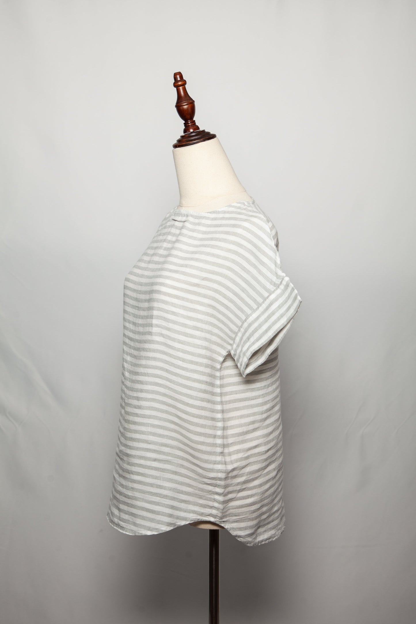 good the white company gray striped top size xxs women