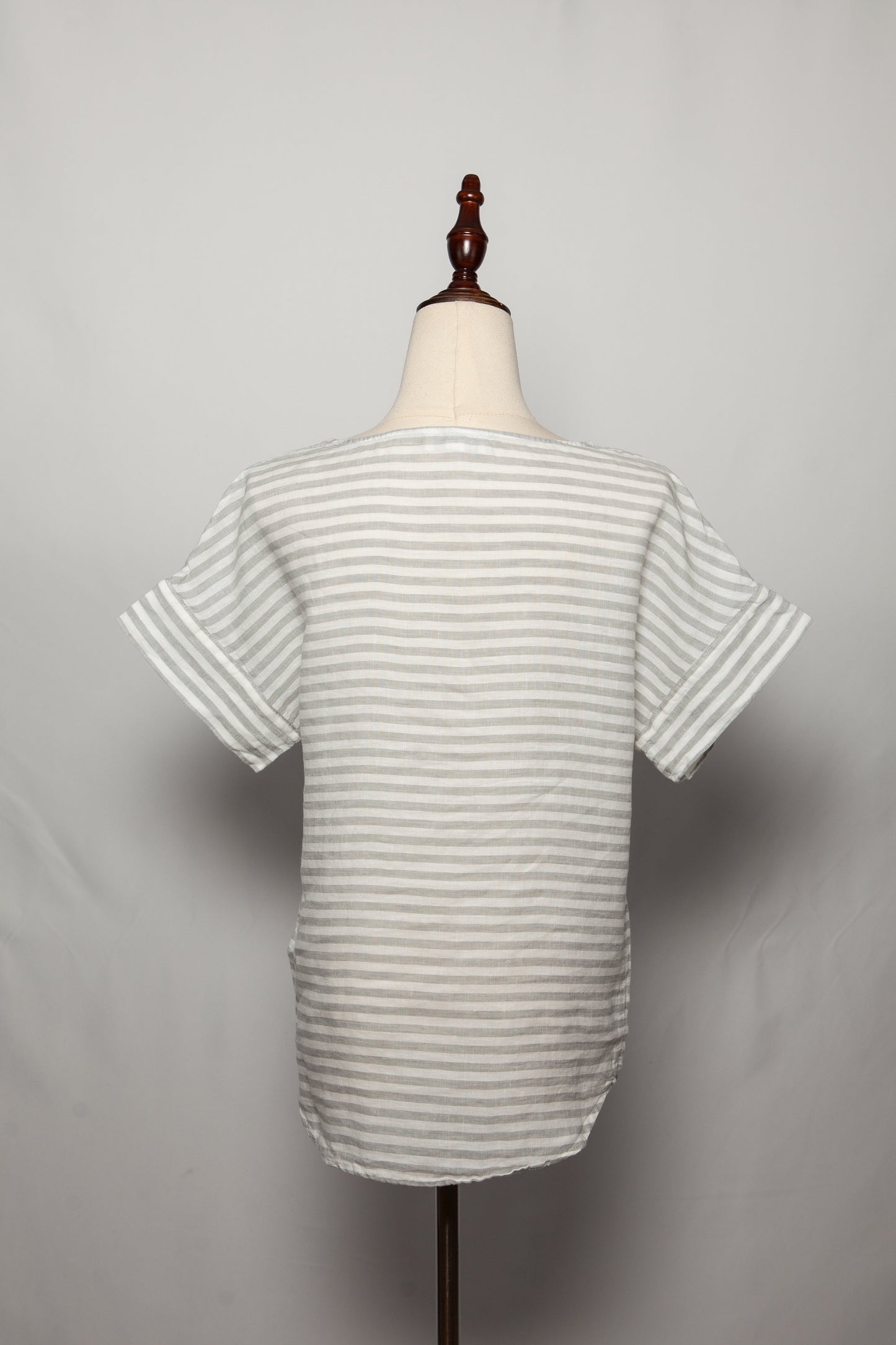 good the white company gray striped top size xxs women