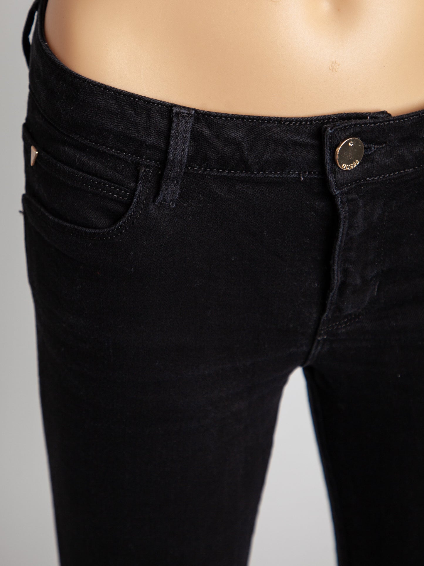 good guess black skinny jeans size s cotton natural women