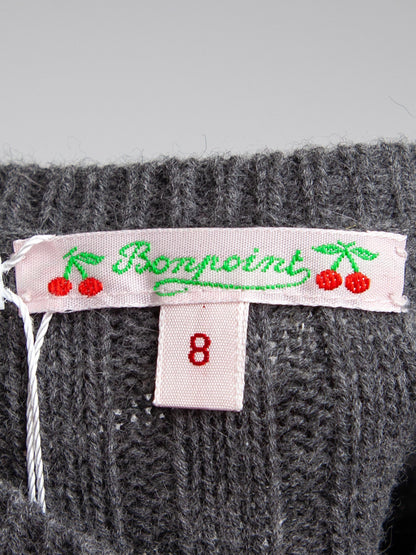 Good Bonpoint Gray Angora Wool Cardigan Size 10 for Kids