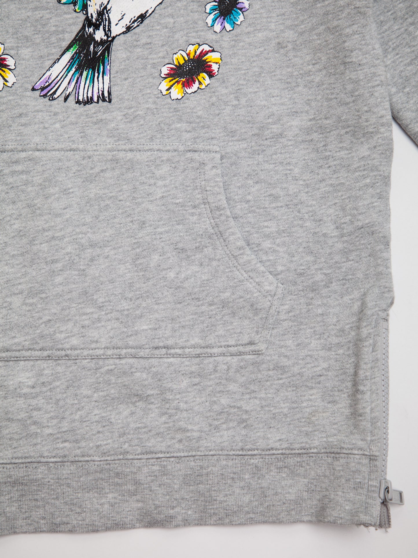 good stella mccartney kids gray cotton hoodie size 8 with motif