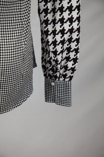 Perfect Tommy Hilfiger Women's Houndstooth Blouse Size XS White Cotton