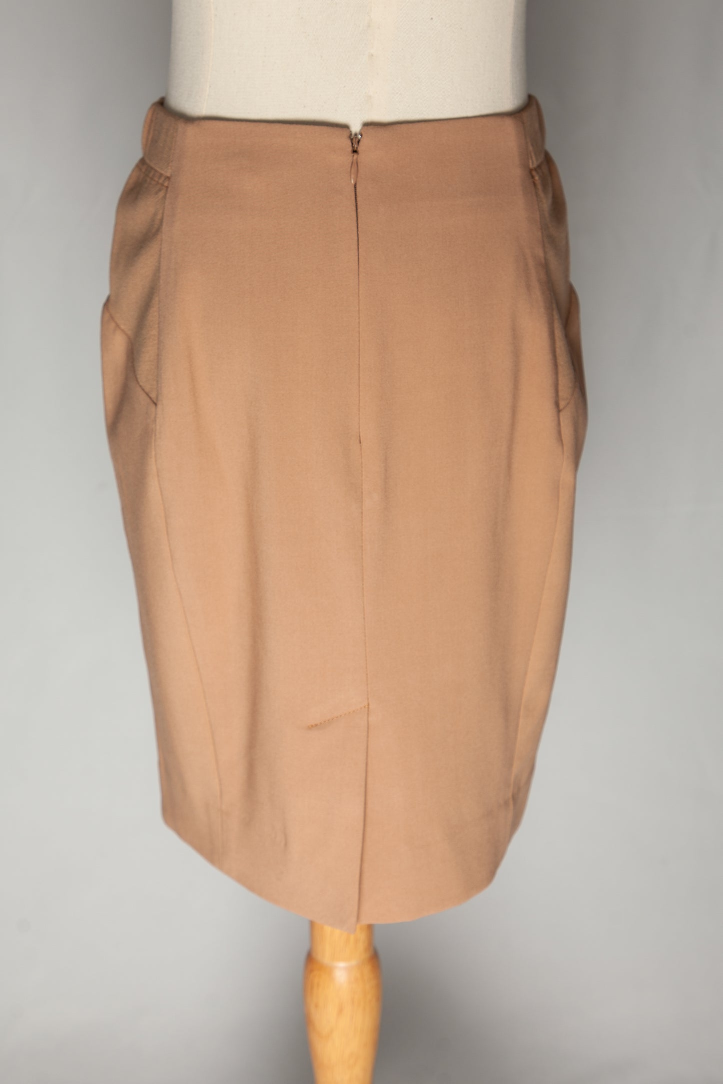 good max mara orange pencil skirt women's xs polyester